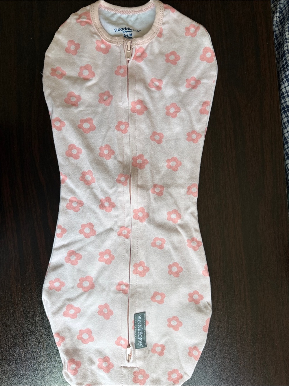 SwaddleMe Pink Floral Zip Swaddle Blanket